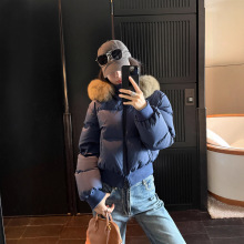 雪精灵羽绒服 收腰进口狐狸毛领短款95白鹅绒女2025冬新款