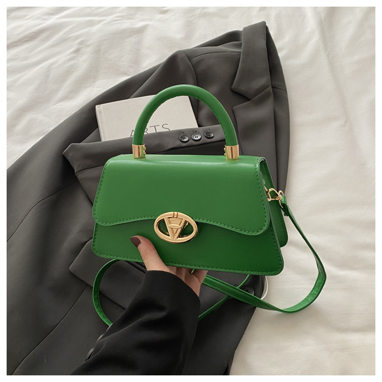 Bolso de hombro femenino 2025 elegante color sólido estilo minimalista