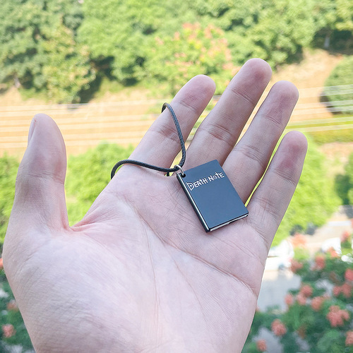 Anime Peripherals Death Note Necklace Yagami Light Death Note Notebook Same Necklace Pendant