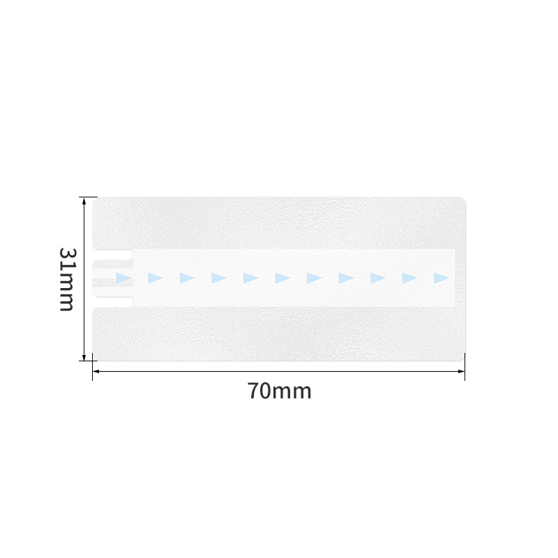 파란색 70*31mm, 5천 장부터 주문 가능, 장당 단가