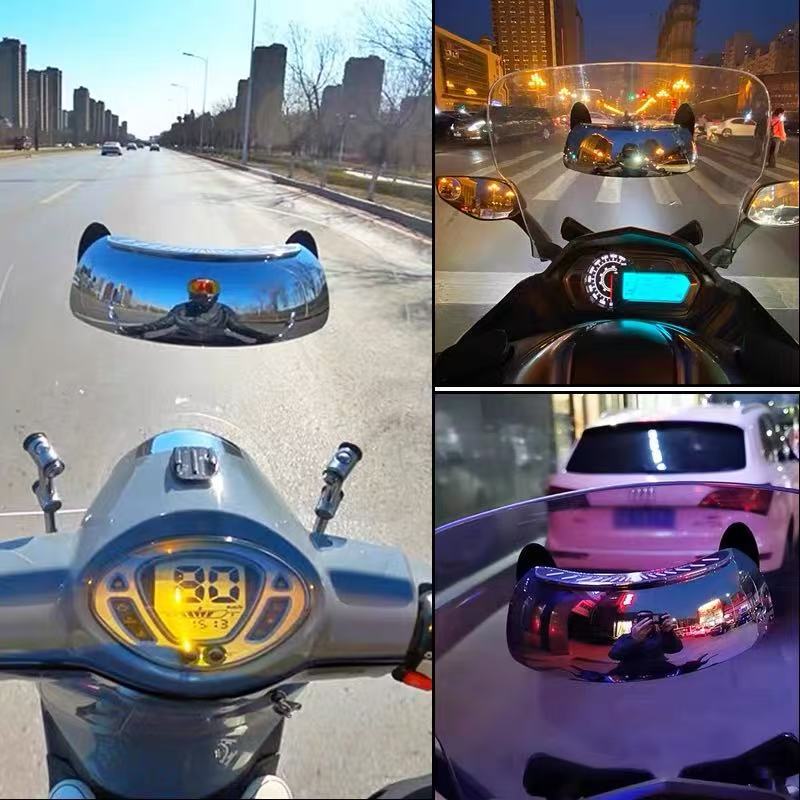 Motorcycle street running sports car windshield wide-angle panoramic rearview mirror auxiliary mirror blind spot mirror 180 degree mirror