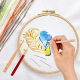 French reverse embroidery crochet solid wood handle French embroidery beaded crochet front and back crochet tool crochet