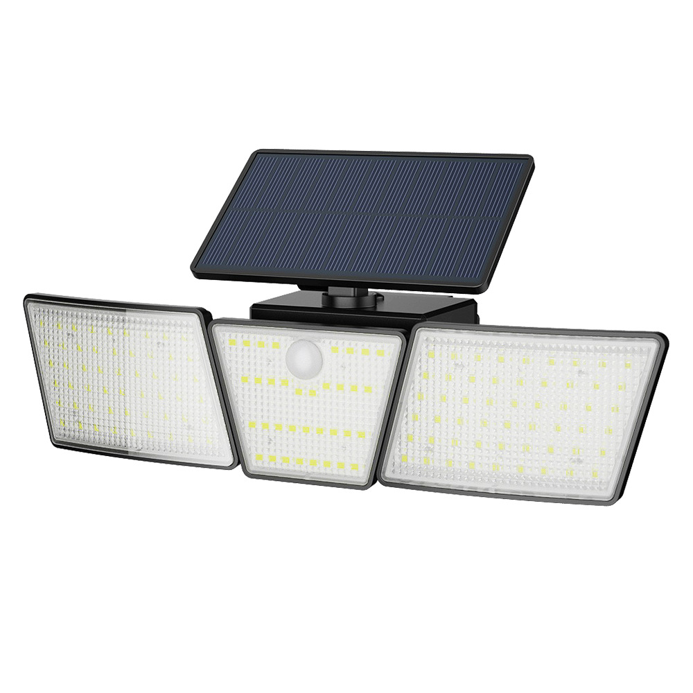 Explosión transfronteriza lámpara solar impermeable lámpara de iluminación de inducción de tres extremos lámpara de decoración de jardín doméstica atmósfera lámpara de paisaje