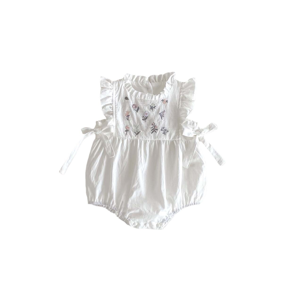 ベビージャンプスーツ夏薄いファッショナブルな女の赤ちゃん服夏服女の赤ちゃん満月百日バッグおなら服外出服