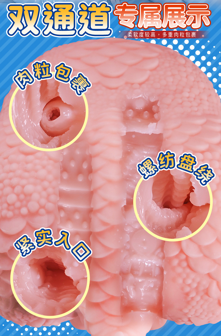 Half-Body Male Masturbator Cup with Realistic Buttock Shape, TPE, Manual Use — detail image 15