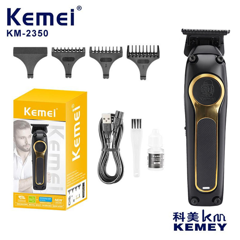 Kemei Kemei cabeza de aceite esculpida KM-2350 cortador de pelo eléctrico sin escobillas cortador de pelo eléctrico especial al por mayor