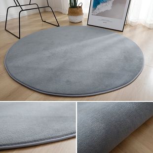 Round Carpet Short Plush Round Living Room Bedroom Bedside Blanket Children's Room Swivel Chair Computer Chair Cushion Hanging Basket Mat Floor Mat