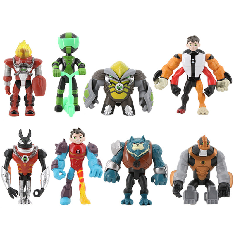 2 Generation 8 Earth Defender ben10 Hand-held Young Hero Hacker Small Class Super Animal Alien Model Toy