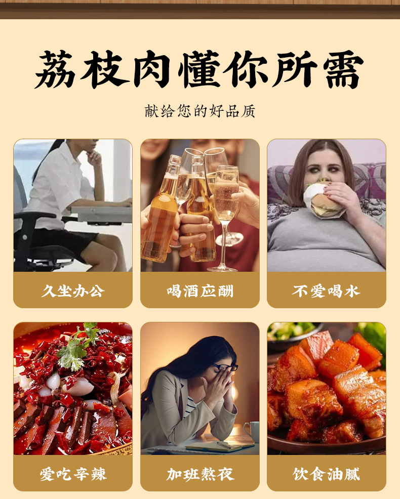 Dried Lychee Flesh (Litchi chinensis) — Seedless, Sulfur-Free Sun-Dried Lychee Meat overview