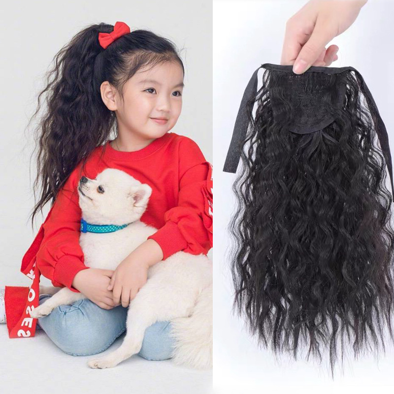 Ponytail Wigs, Children’s Female Long Ha...