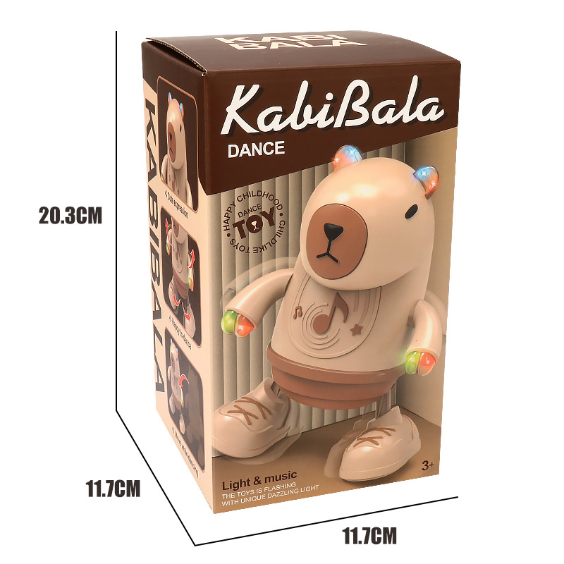 Nuevo Juguete Eléctrico de Capibara Bailarina para Niños, que se Mueve de Lado a Lado, Camina, Tiene Luces y Música, Juguete de Mascota Adorable al por Mayor