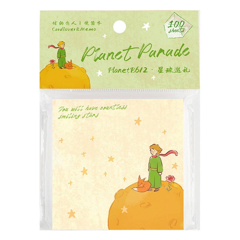 Letter Lover B612 Серия астероидов 100 заметок Искусство в стиле Ветер Маленький принц Ручной счет Заметки для сообщений