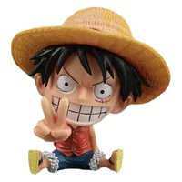 Версия Q One Piece Suolong Lufei Автомобильные украшения Украшение центральной консоли автомобиля анимационный персонаж ПВХ модель ручной работы