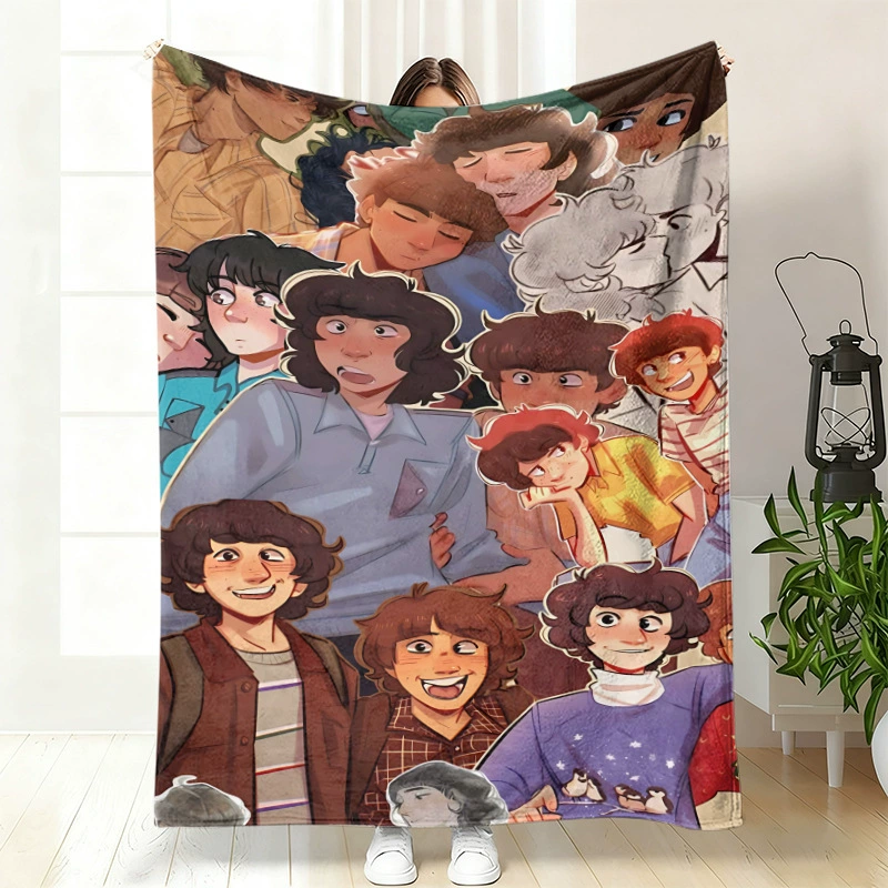 Плюшевая флисовая плед-одеяло BylerCP (в стиле Stranger Things), мягкий для отдыха, 70×100–150×200 см
