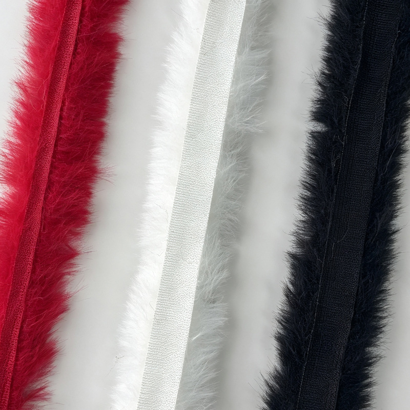 1cm-2cm artificial fur flat strips wholesale lion dance toy doll lace fur strips DIY clothing accessories plush strips
