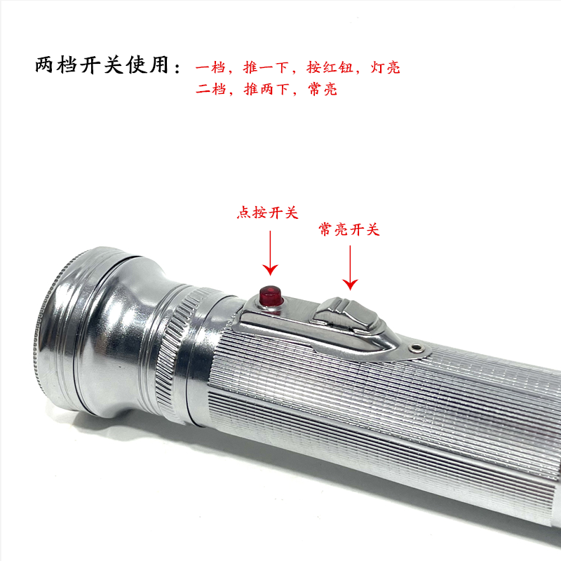 Linterna de cabeza de tigre Vintage 2 secciones 3 secciones No. 1 No. 2 Kaida Panda Nostalgia Linterna pequeña de hojalata Nuan King Gold para el hogar