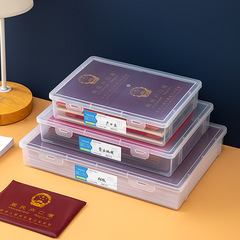 Book a4 file storage box desktop office test paper storage document storage box transparent data organizing file box