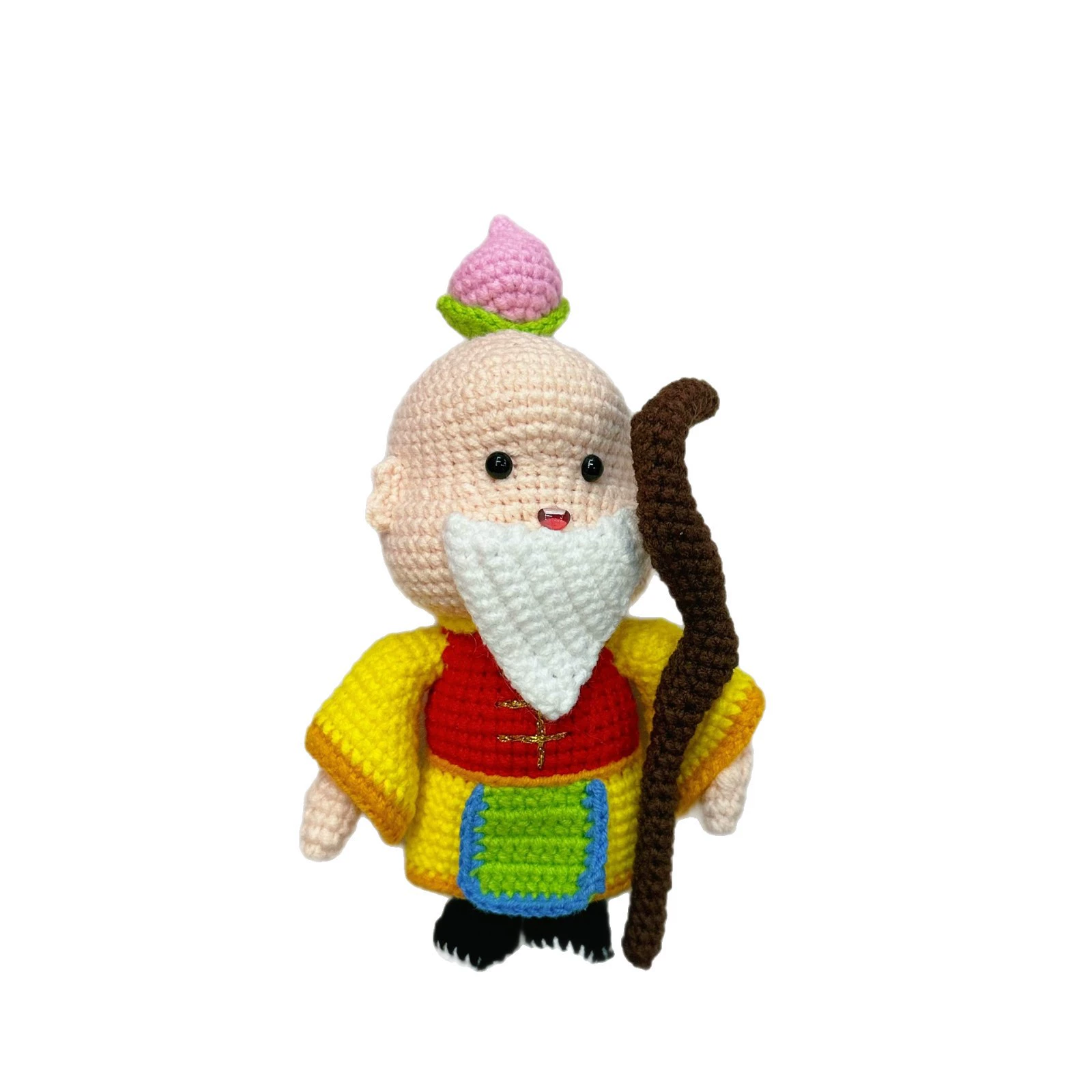 Счастье, долголетие, удача, Шейк Ле, чисто ручной связанный орнамент, вязаные маленькие подвески, готовые изделия для привлечения богатства, высота 14 см