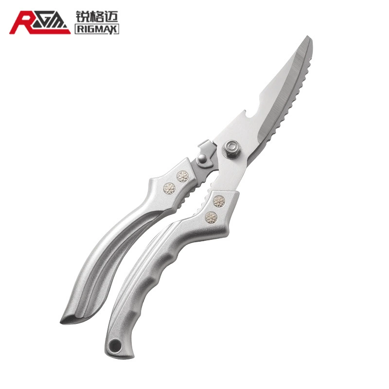 Multifunctional kitchen scissors chicken bones scissors food scissors chicken duck goose bones long-lasting scissors scraping fish scale artifact