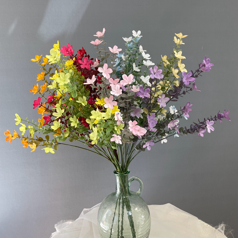 新款小茉莉假花小碎花婚禮路引插花裝飾花婚慶布景道具絹花洋甘菊