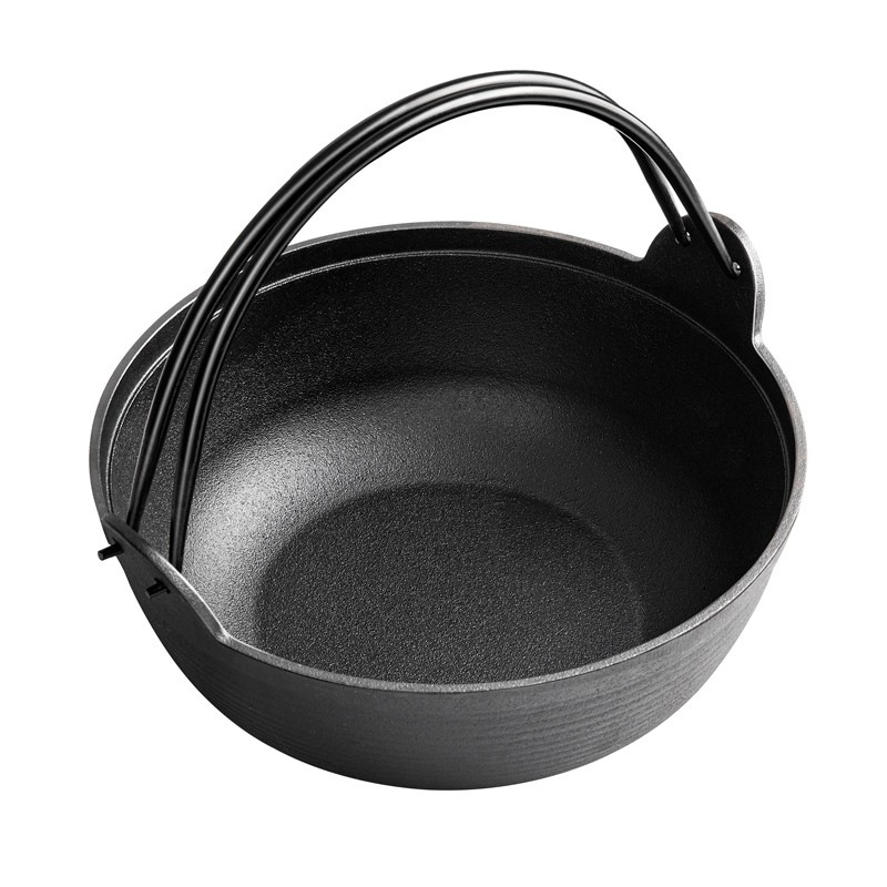 Sushi japonés olla de hierro fundido vieja olla antiadherente gruesa doméstica horno electromagnético de gas general de doble mango olla de cocina