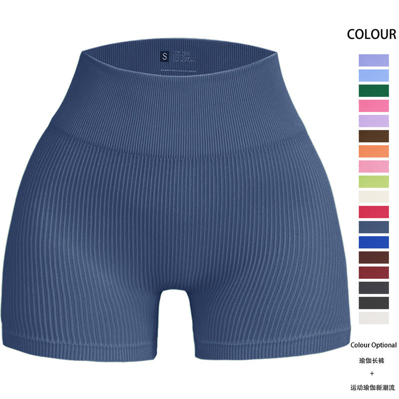 Cross-border Hip-lifting Three-point Yoga Shorts High Waist Fitness Pants Sports Running Shorts Women's Yoga Clothes Quick-drying Shorts Women