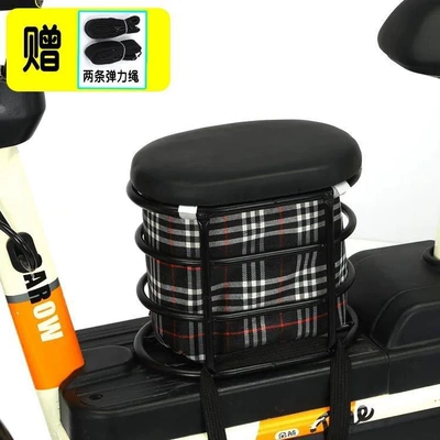 Electric car child seat Child Storage Seat, Baby - 010-black-single-seat-cloth-bag-model-2-straps
