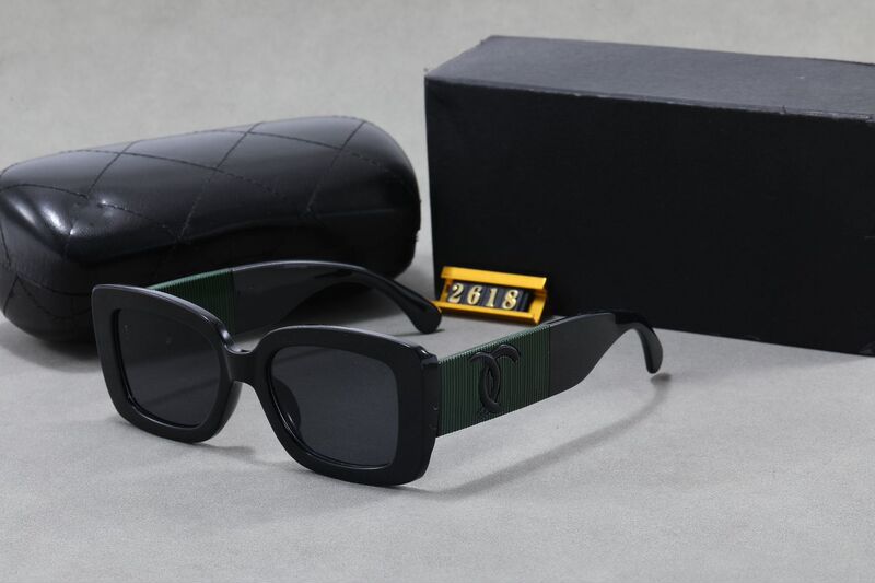 时尚小香家欧美潮墨镜男女同款太阳镜矩形复古造型sunglasses|undefined