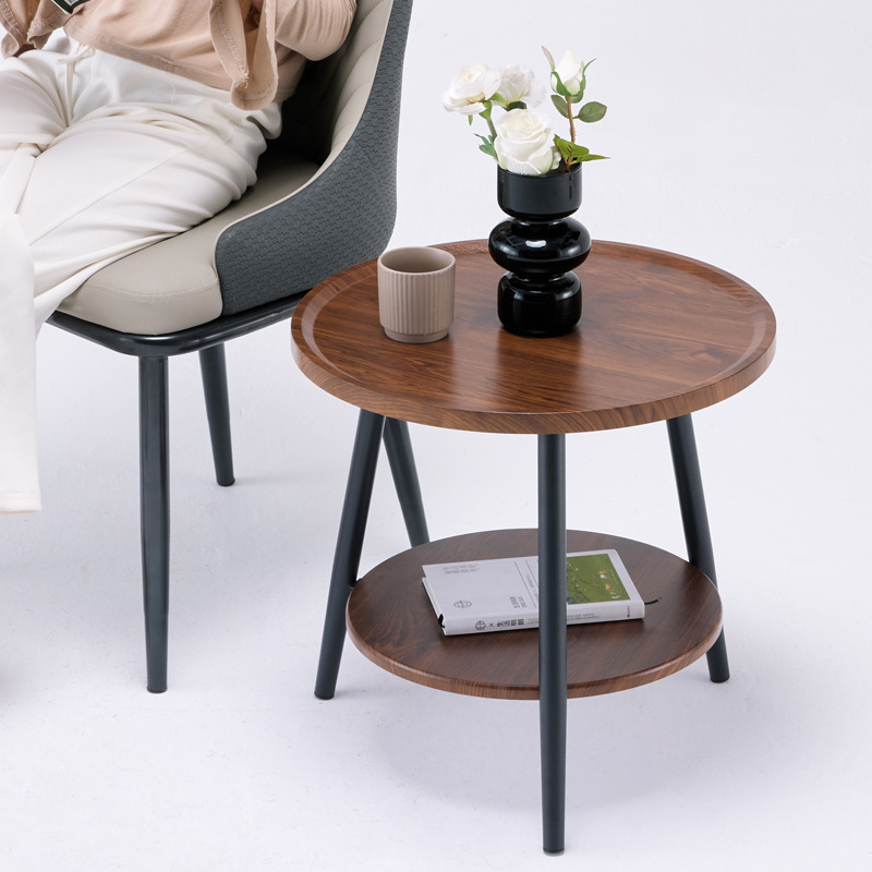 Mesa de té nórdica, sofá, sala de estar, mesas de cabezal de cama, esquina simple, gabinete, pequeña mesa redonda