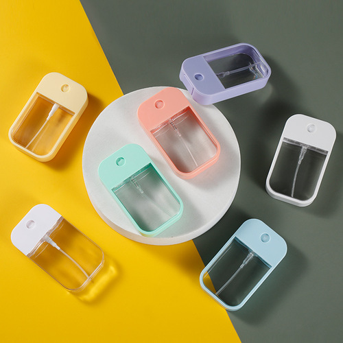 Transparent 45ml card spray bottle, alcohol hand sanitizer small spray bottle, convenient perfume refill bottle spray bottle