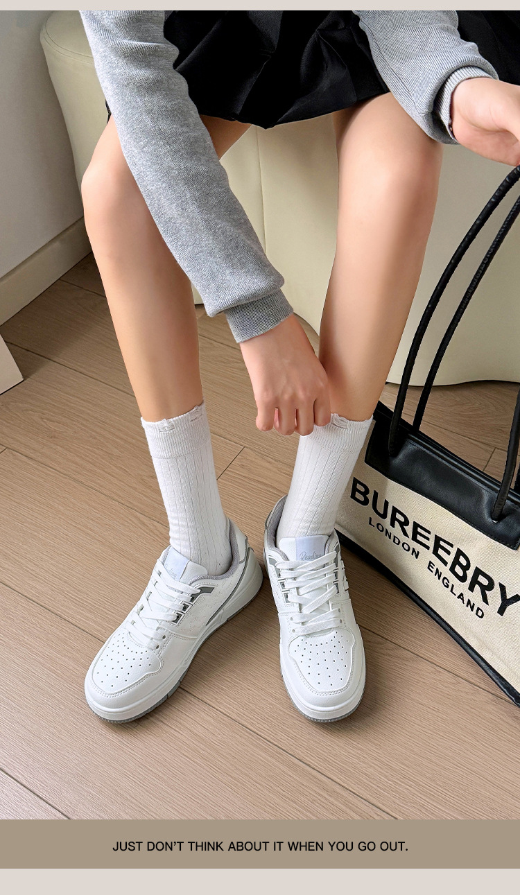 Giày sneaker nam nữ cổ thấp phong cách cổ điển phối màu đen trắng — 828 Đen Trắng chi tiết 10