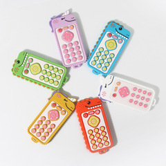 亞馬遜嬰兒食品級牙膠獨角獸遙控器仿真按鍵防吃手啃咬出牙膠