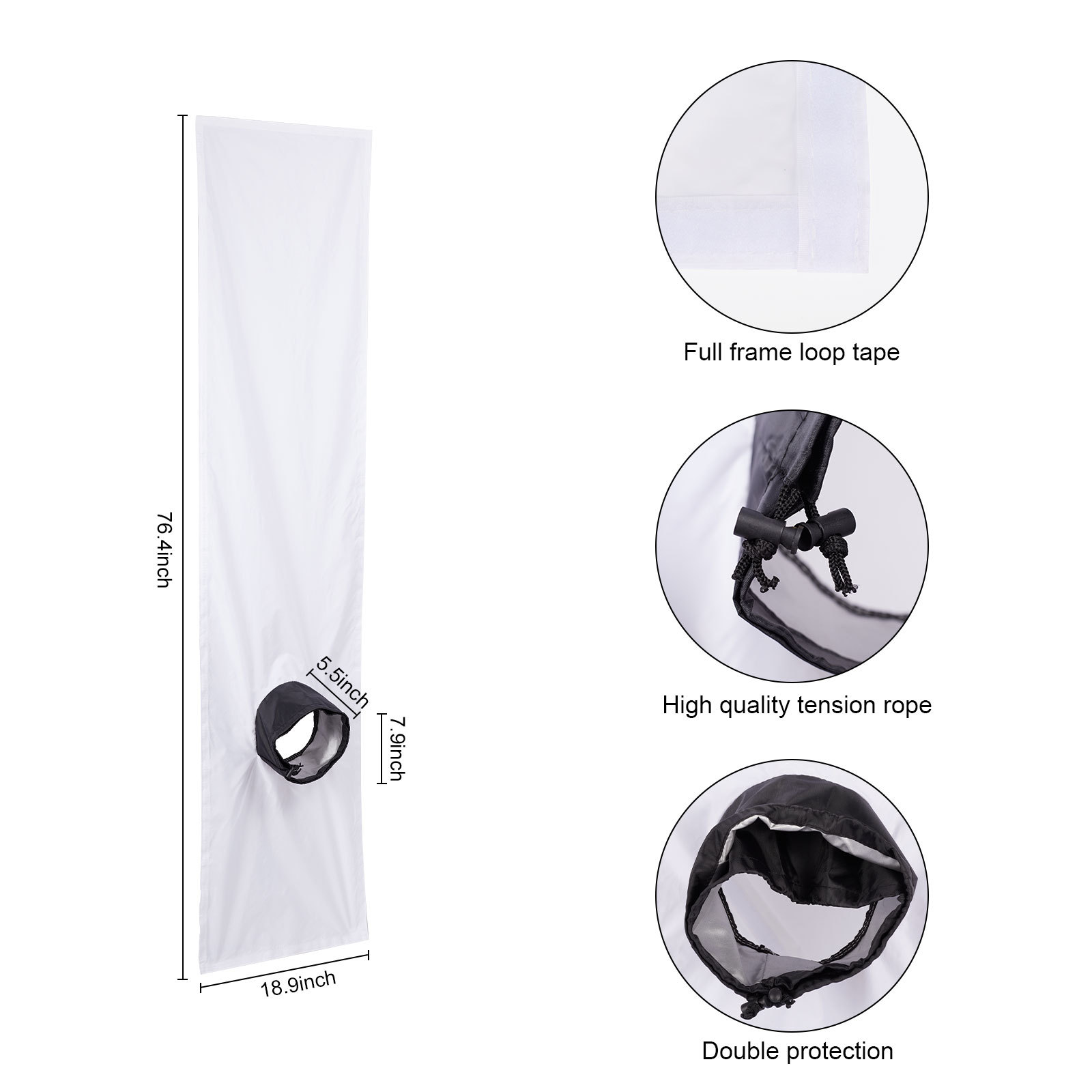 Kit de calfeutrage pour fenêtre de climatiseur mobile zippé_voghion.com