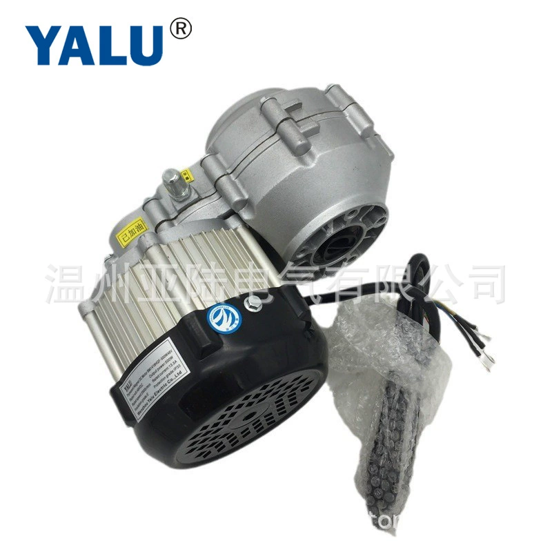 Бесщеточный двигатель (YALU) BM1418HQF, 500 Вт 48В, редуктор для электровелосипеда-трицикла