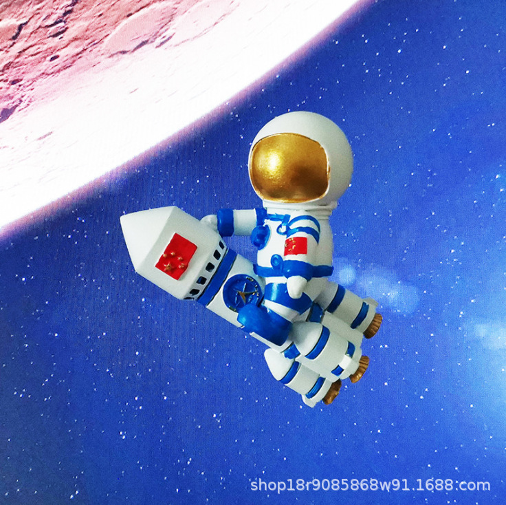 スペースシャトル宇宙飛行士装飾冷蔵庫メッセージスペースマグネット磁気ステッカー冷蔵庫マグネットクリエイティブマグネット|undefined