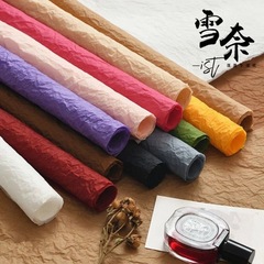 花包装雪奈紙ふわふわ紙手練り紙手作り石目紙フラワーショップフラワーブーケ包装紙しわ紙