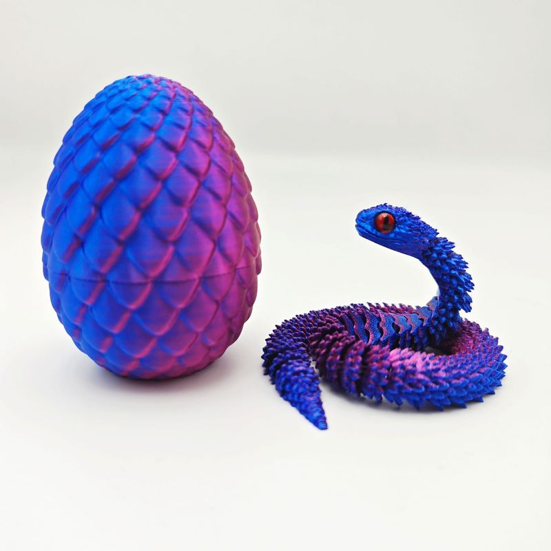 爆金3Dプリント玩具蛇卵セットマムシ振り子柔軟手作りプレゼントカラー装飾アイデア潮遊び|undefined