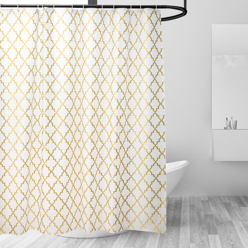 Wholesale shower curtain partition Yuanbao shower curtain waterproof shower curtain PEVA shower curtain