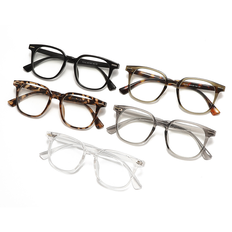 Lentes retro simples y de moda, gafas anti-luz azul, protección contra la radiación, personalidad de los estudiantes, gafas planas con marco