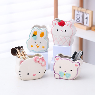 Pen Cute Office Desktop Cosmetic Brush Storage Box Creative Ornaments Birthday Gift for Students