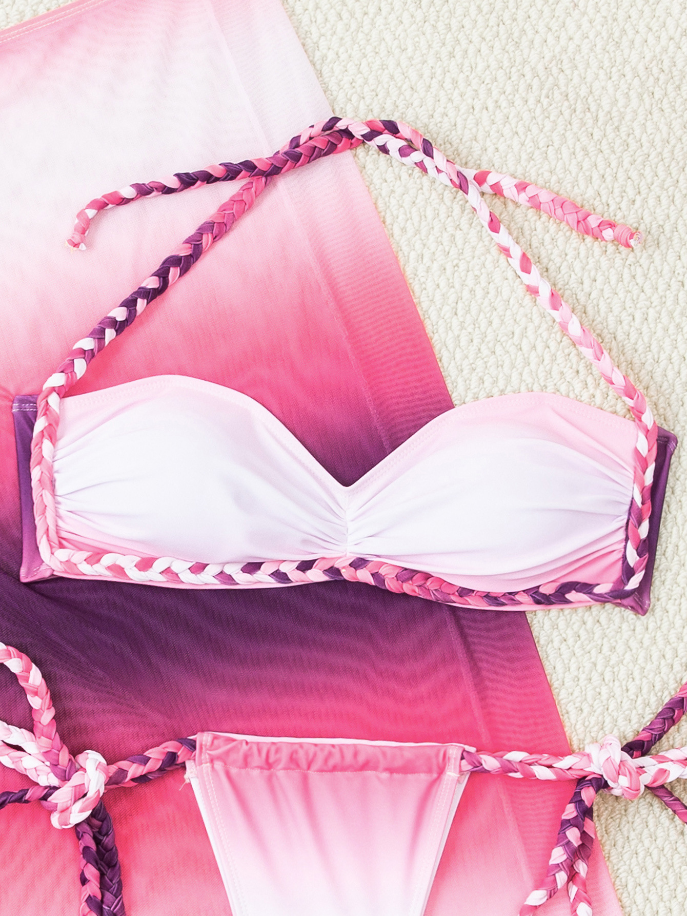 Dames bikini set 3-delig met high waist rok voor het strand_voghion.com