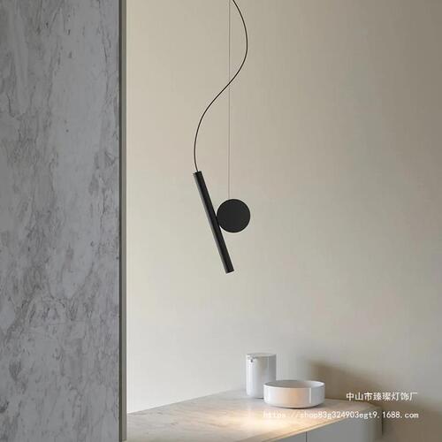 Minimalist bedside chandelier modern minimalist living room TV background wall lighting clothing store window atmosphere decoration chandelier