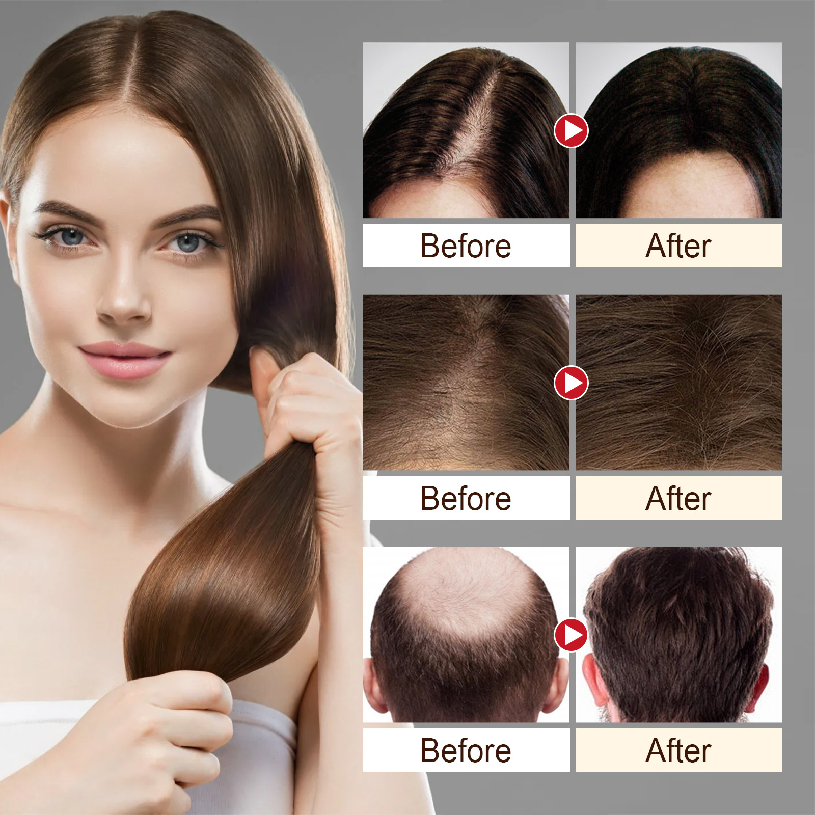 EELHOE Rice Spray per capelli spessi Rafforza i capelli, ripara i danni ai capelli, previene le spaccature dei capelli e fornisce una manutenzione profonda_voghion.com