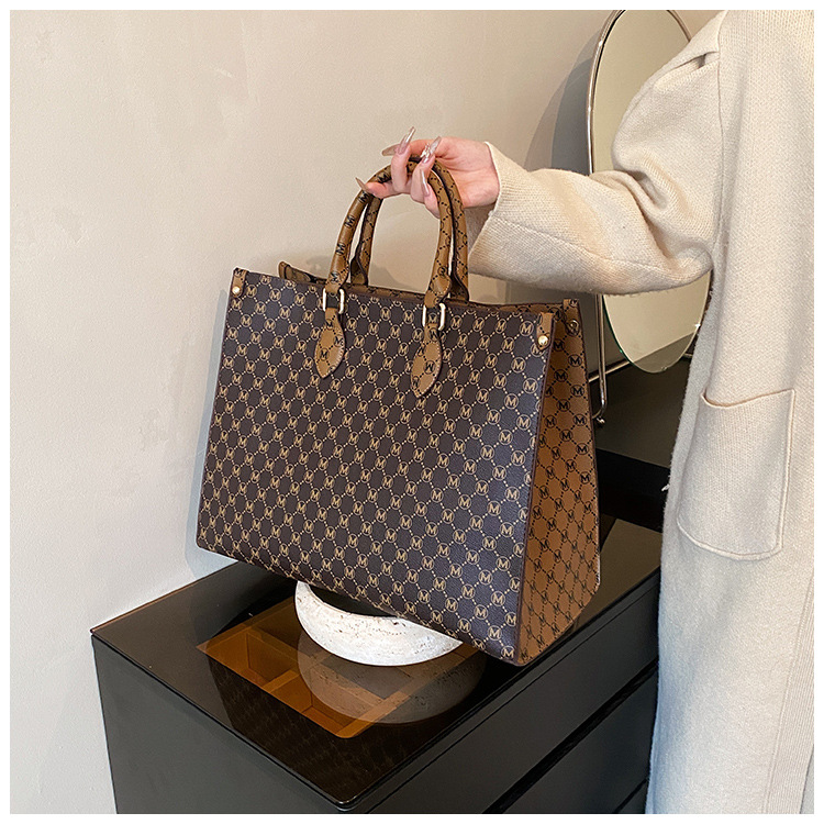 Bolso de hombro para mujer bolso retro de gran capacidad tendencia_voghion.com