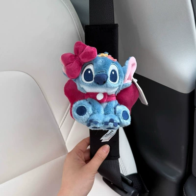 Orijinal Stitch Sweetheart Avtomobil Daxili Kukla Çiyin Yastığı Təhlükəsizlik Kəməri Bəzəyi
