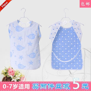 Baby Backless Sleeping Bag Six-Layer Pure Cotton Gauze Summer Thin Kidsren's Belly Protection Anti-Kick Quilt Baby Bellyband Sleeping Bag