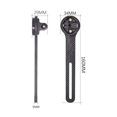 Cross-border exclusive carbon fiber computerized integrated curved handlebar stand for e-bikes, AliExpress Amazon independent station supply