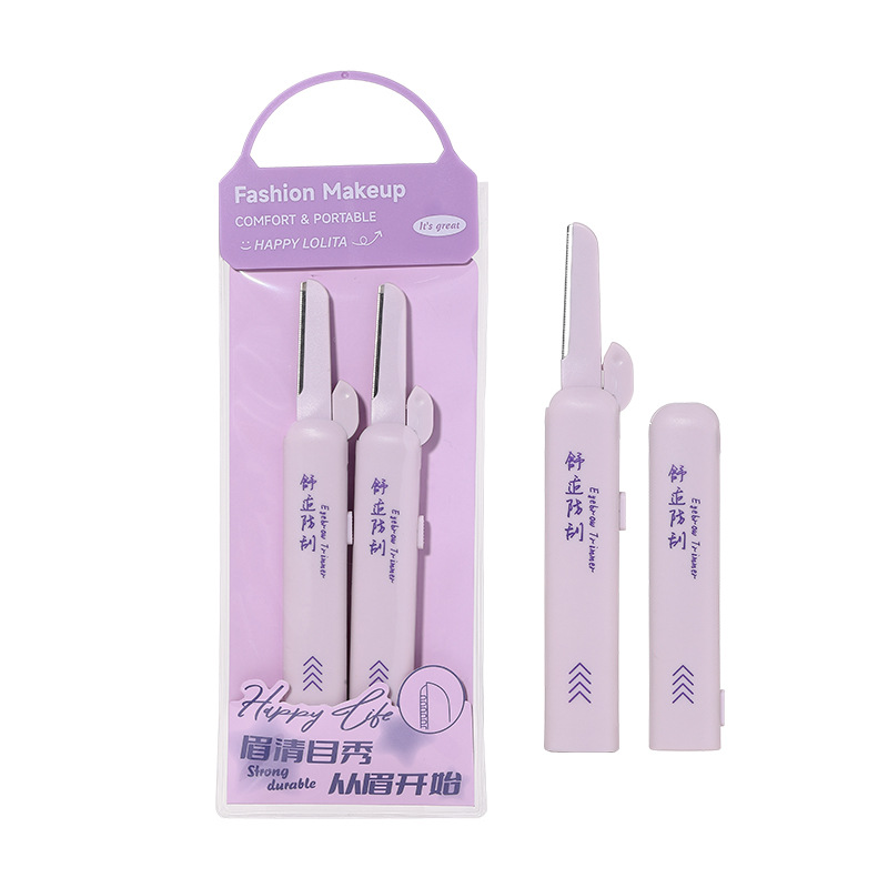 LMLTOP Paquete de 3 recortadores de cejas plegables, herramientas de belleza, cuchillas para cejas, juego de rasuradores de cejas para mujer A0369