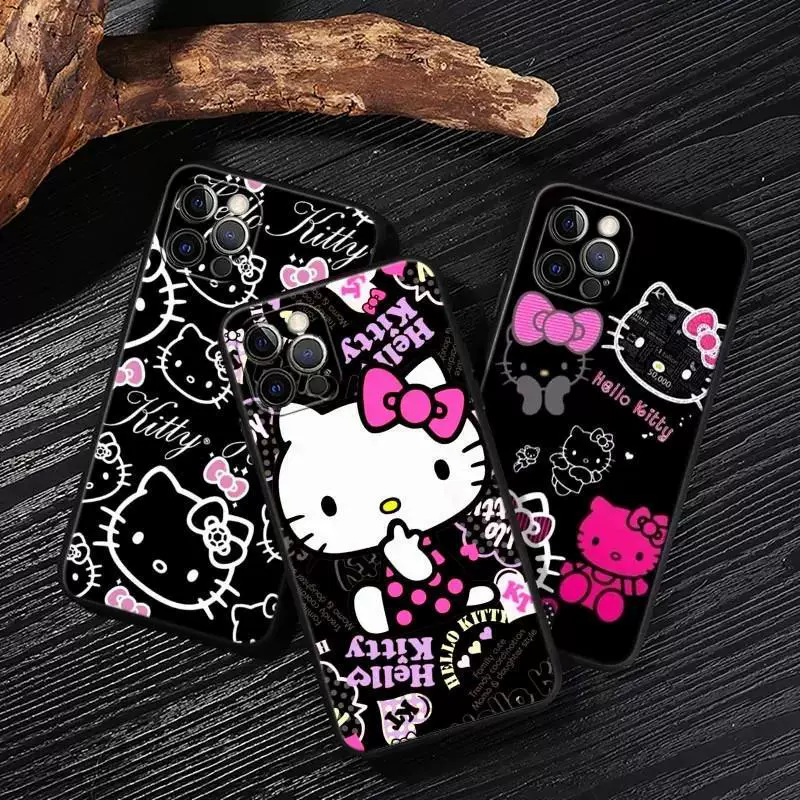 Apple, милый чехол для телефона Hello Kitty, совместимый защитный чехол, чехол для iPhone