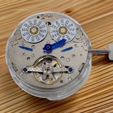 全自动机械机芯上海多功能机芯五针万年历自动机械表机芯裸摆飞轮